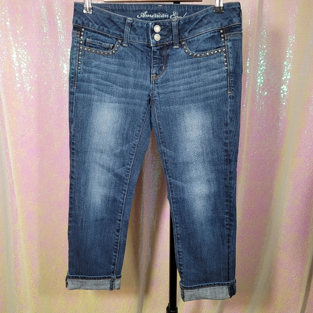 American Eagle Outfitters Dark Wash Capris